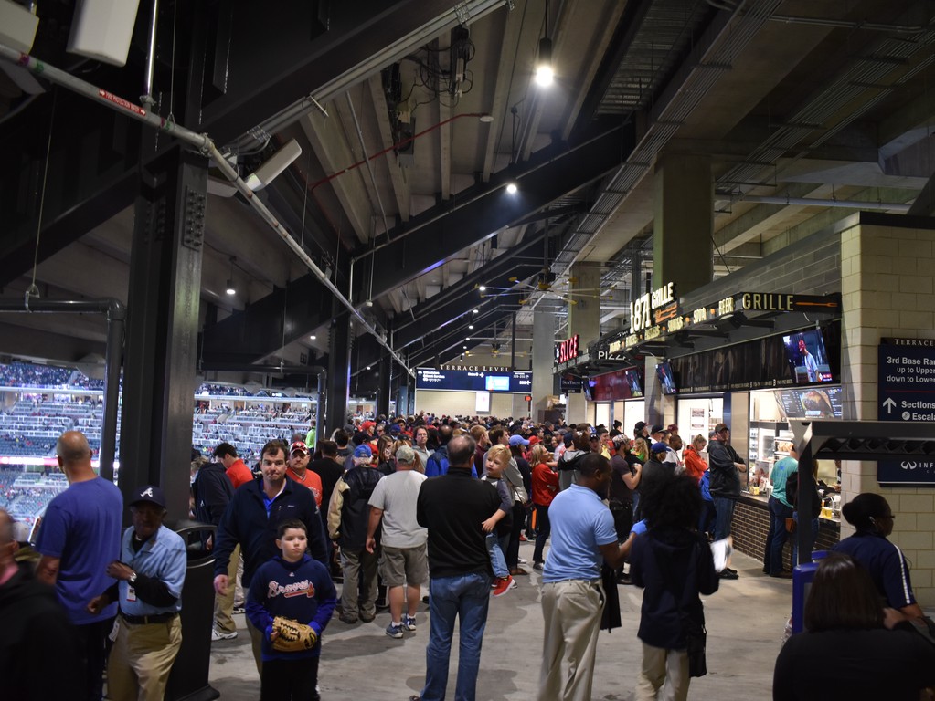 The concourses at SunTrust Park