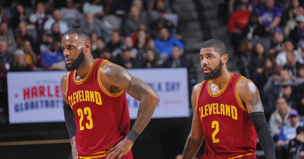 LeBron James and Kyrie Irving