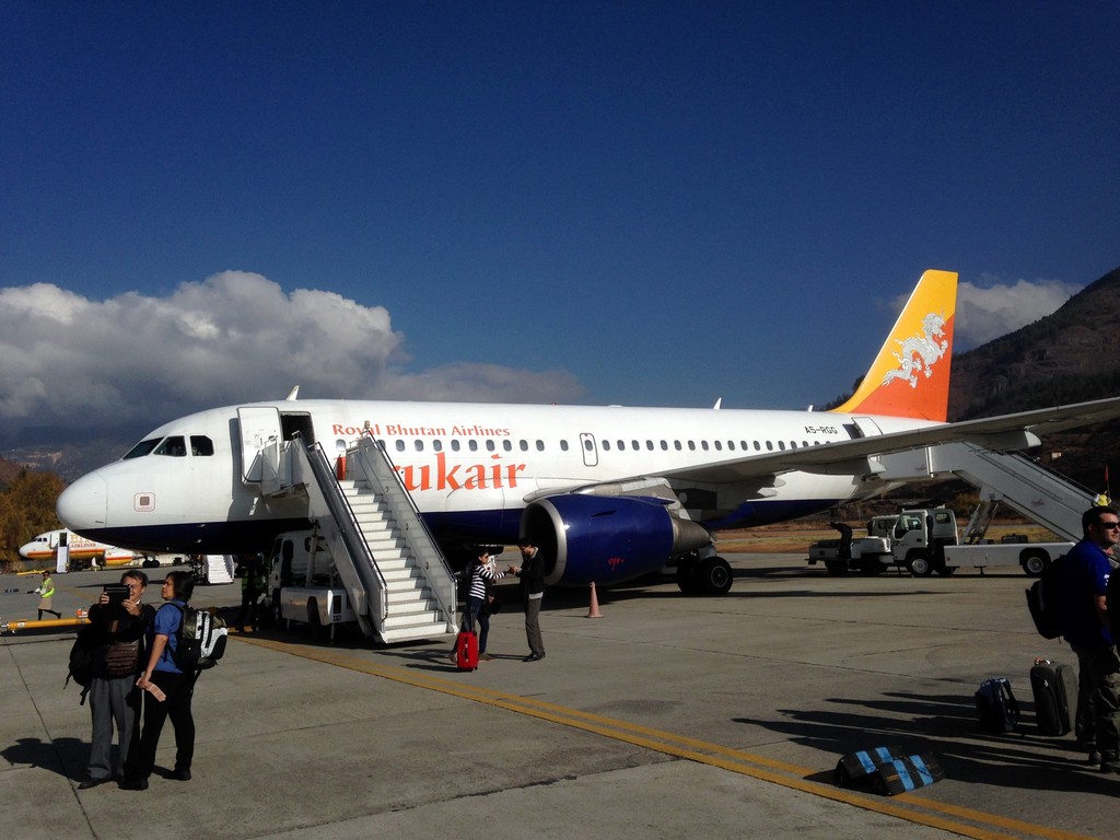 Drukair Flight 121, shortly after landing